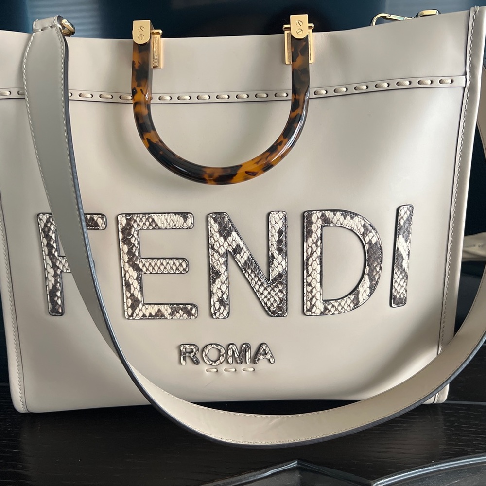 Fendi Sunshine Medium With Python Accents - image 1